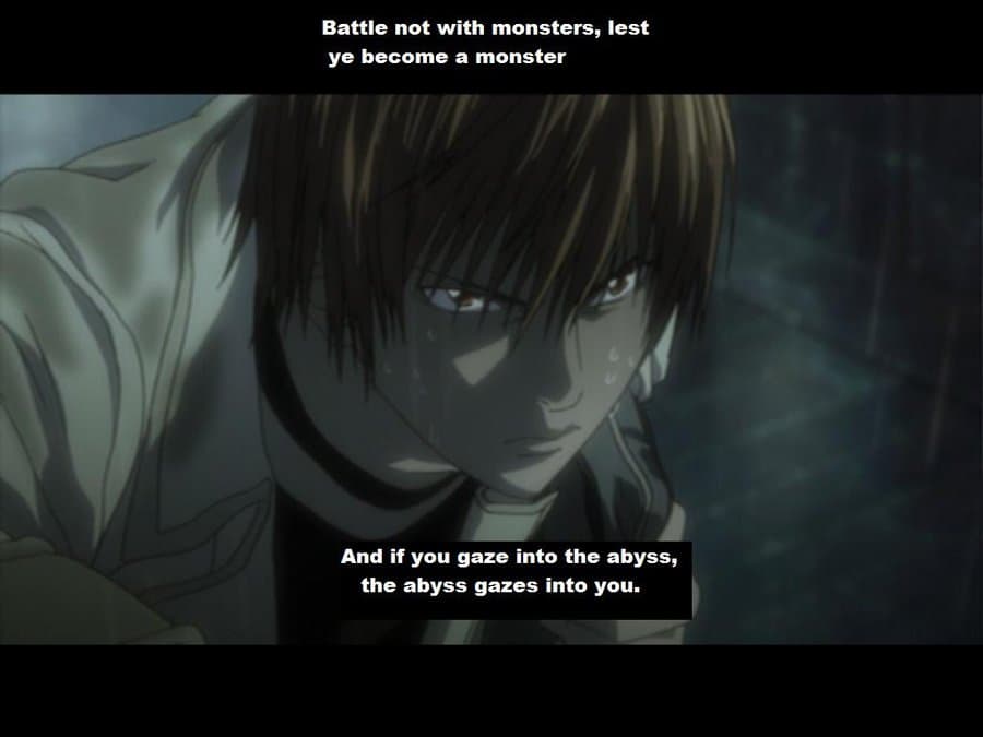 768561133 light yagami quote by justice personified