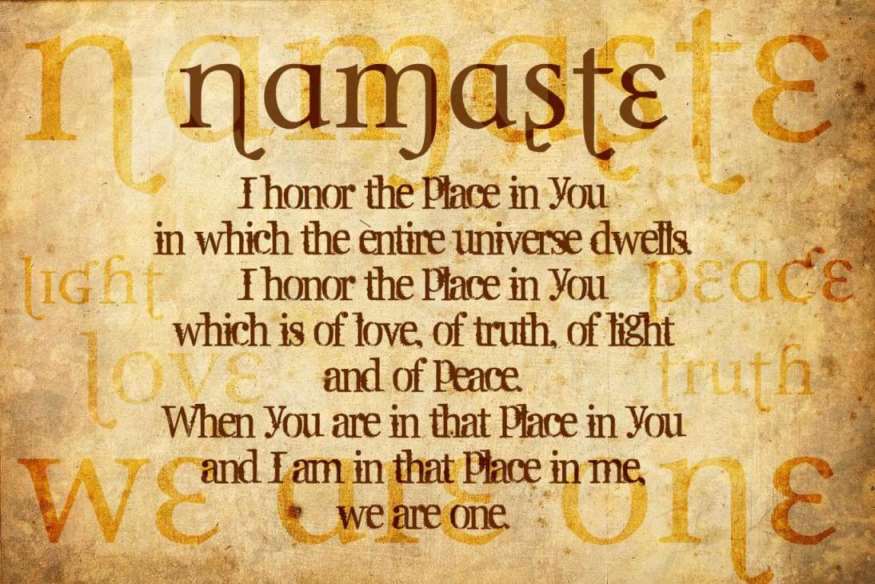 namaste saying