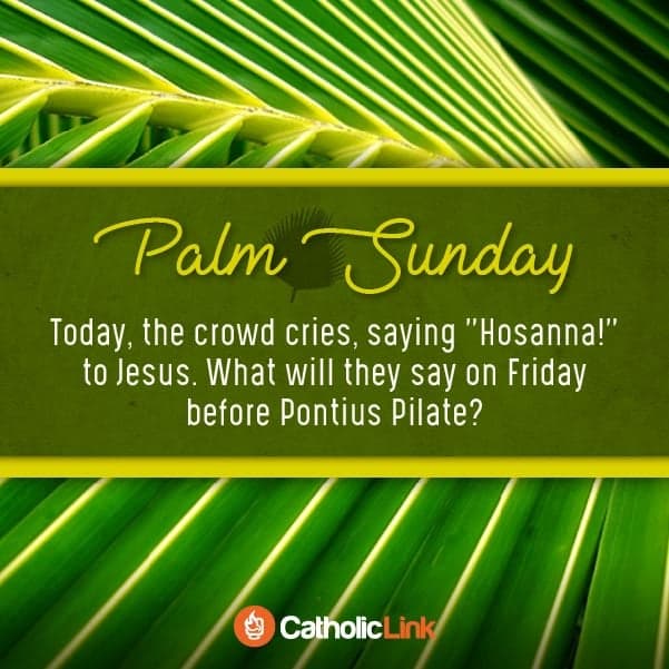 palm sunday hosanna