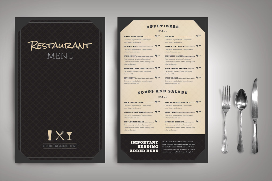 How to Create a Menu Correctly