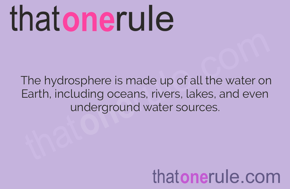 Fascinating Facts About the Hydrosphere