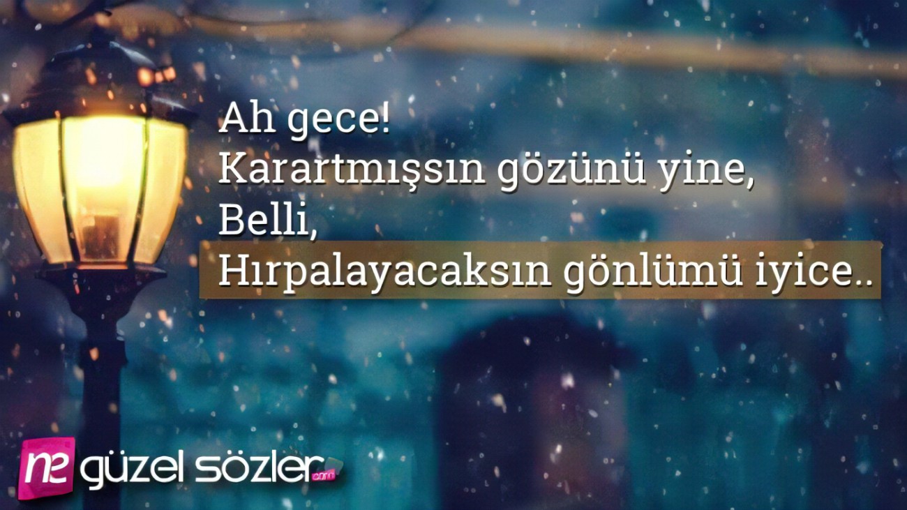 Geceyi Anlatan En Güzel Sözler