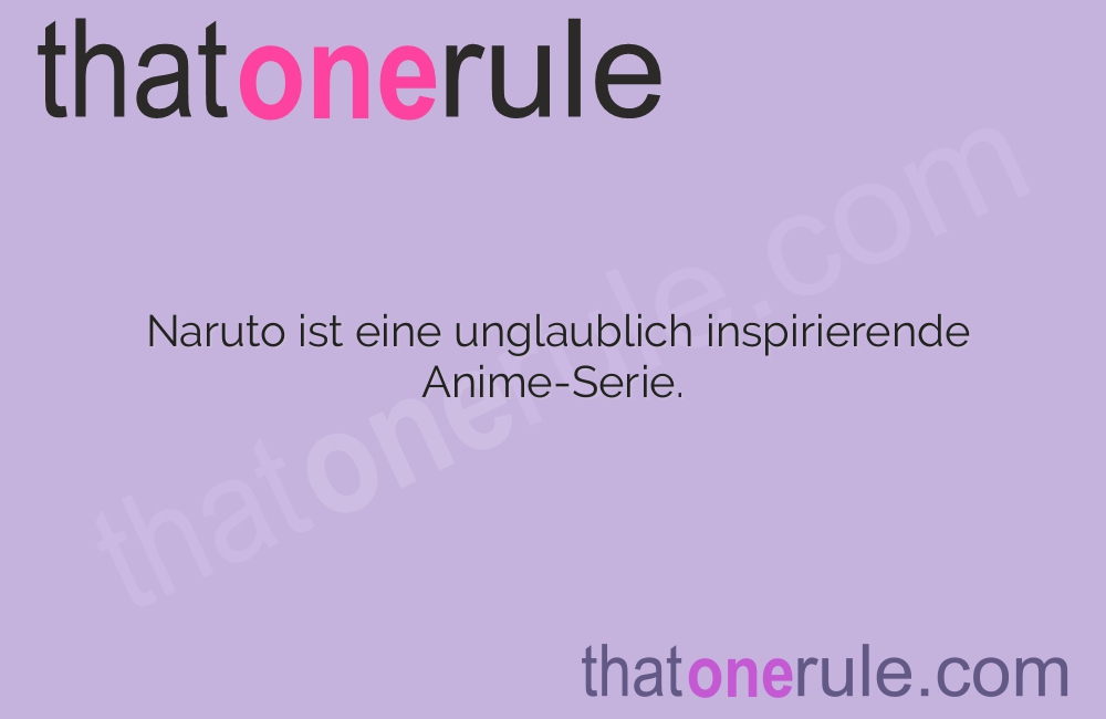 Naruto Zitate auf Englisch