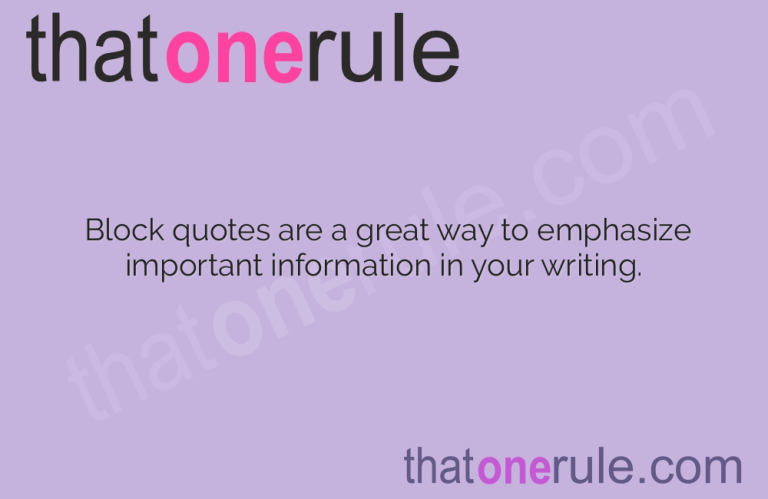 Learn How to Create and Use Block Quotes Effectively
